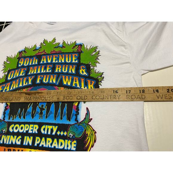 Cooper City Marathon 2001 Vintage white t shirt size Small - Picture 4 of 6